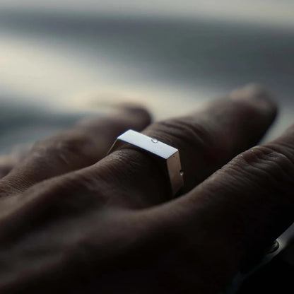 Classic Simple Men's Ring Gold Plated