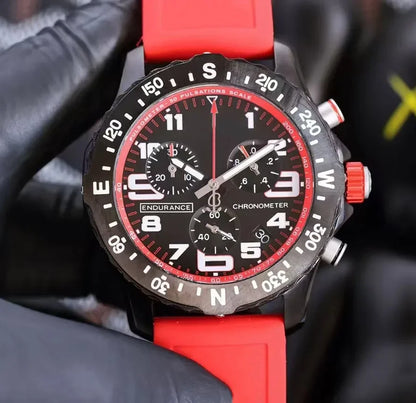 Professional endurance sports watch with quartz movement