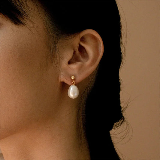 Natural Freshwater Pearl Earrings