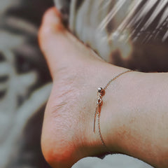 Simple Delicate Silver Color Adjustable Anklet