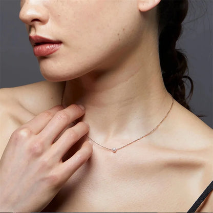 Faux Pearl Pendant Choker